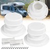 2PCS RV Roof Plumbing Vent Caps Kit with Screen, Camper