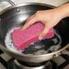 Spunspon 6 Pack Non-Scratch Cellulose Scrub Sponge, Cellulose Sponges, Heavy