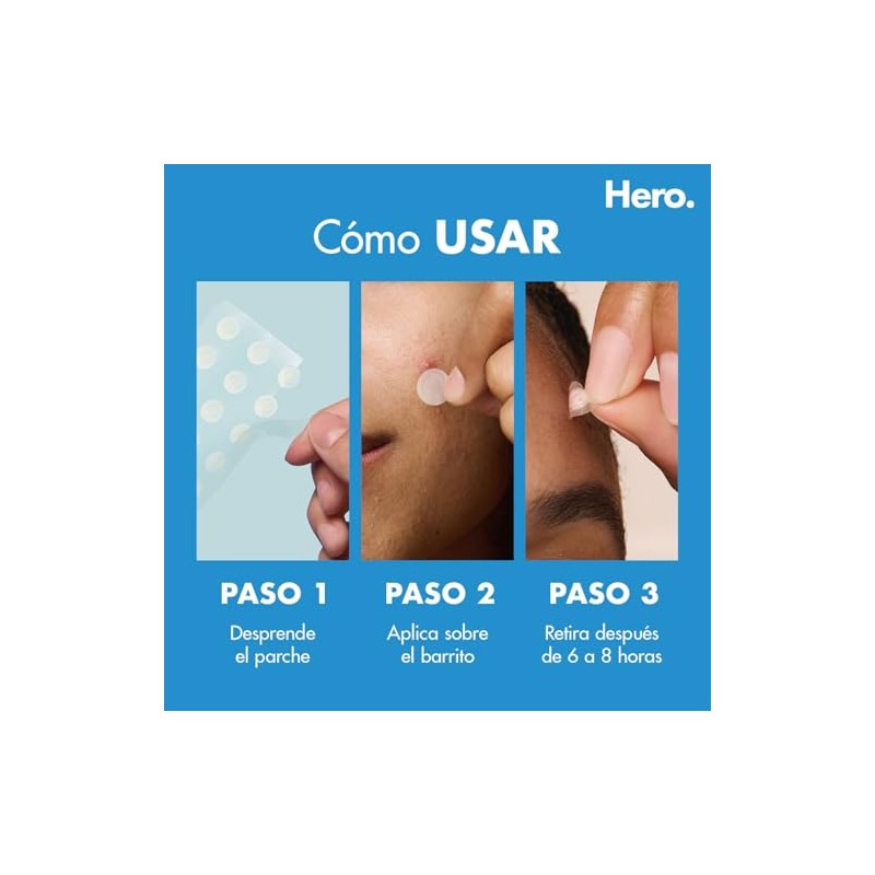 Hero Parches para Acné Mighty Patch Invisible+, Caja con 36