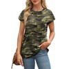 Alaroo Camo Tops for Women Trendy Camouflage Print Summer Fashion