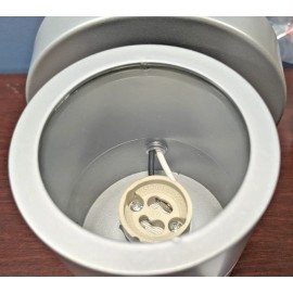 TRENDY LIGHTING 1-LIGHT LED OUTDOOR WALL DOWN LIGHT IN SATIN NICKEL GU10 BASE