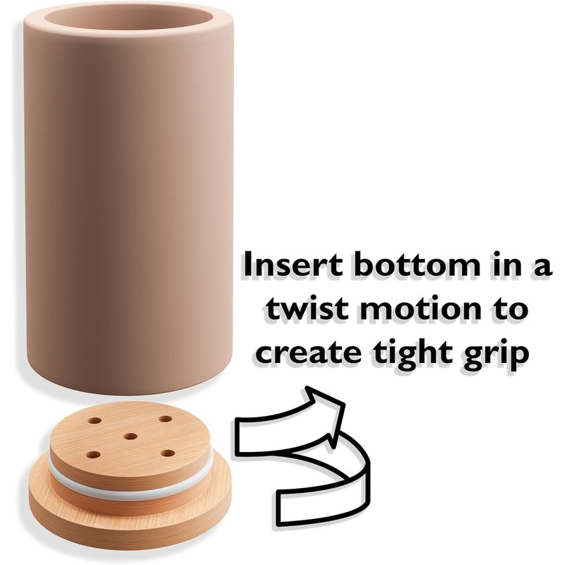 Matani Bamboo Toothbrush Holder Diatomite Tooth Brush Organizer - Storage