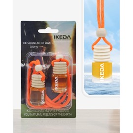 ikeda fragrance Automotive Air Freshener 4ml Car Scents | 45-Days Keep Fragrance | Automobile Hanging Diffuser Bottles | Remove Auto Odor Long-Lasting Fresh Air for Men Women Home Deodorizer (Dawn)