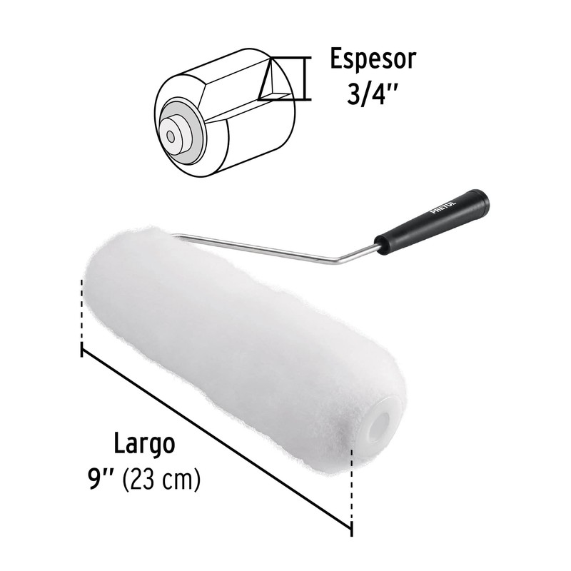 Pretul ROPI-920P, Rodillo para pintar, 9 x 3/4',superficies semirugosas