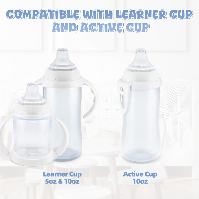 4/6 Packs Replacement Silicone Spout Compatible with NUK Learner Cup