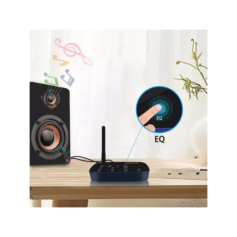 SIMOLIO Bluetooth Receiver with 3 Different Sound Profiles for Streaming