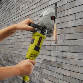 4000W Electric Wall Groove Machine Wall Chaser Cutting Machine Adjustable Concrete Cutter Concrete Grooving Cutting Machine With 5Pcs Saw Blades