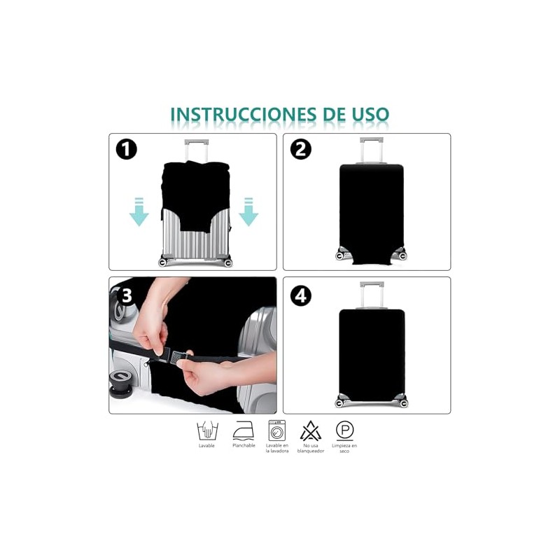 Funda para maletas de viaje,Cubre Protectora de Equipaje,Lavable y resistente