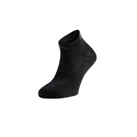 Lurbel Pista Two Seamless Running Socks, Ankle Socks, Socks for Men and Women, Breathable and Anti-Odor Socks, black