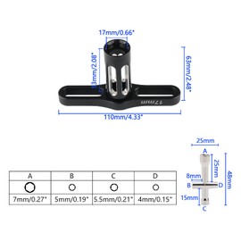 Rchobbytop 2-Pack RC 17mm Wheel Hex Wrench & Mini 4-Way Cross Wrench (4mm 5mm 5. 5mm 7mm) Repair Tools for 1/8 1/10 1/12 1/16 1/18 Scale RC Cars Trucks Buggy Truggy