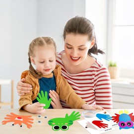 HAPMARS Animal Paper Art Craft Kit for Kid, 16 pcs Make Your own Craft Projects for Boys Girls Kid Age 3 4 5 6 7 8, DIY Art Supplies Activities Party Favor Gifts for Birthday Christmas