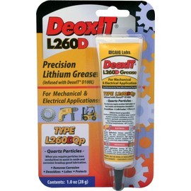 CAIG LABORATORIES, DeoxIT L260-DQ1, Lithium Grease with Cleaner/Deoxidizer, Quartz Particles, 28g Squeeze Tube, Pack of 1