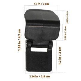 Terrarium Lock Aquarium Lid Clips, 6pcs Turtle Feeding Box Lock Buckle -Escape Reptile Terrarium Clips for Tanks Black Turtle Living Box Buckle 4.7 * 2.9cm/1.85 * 1.14inch