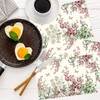 30 Pcs Retro Floral Disposable Placemats, Purple Bouquet Paper Placemats