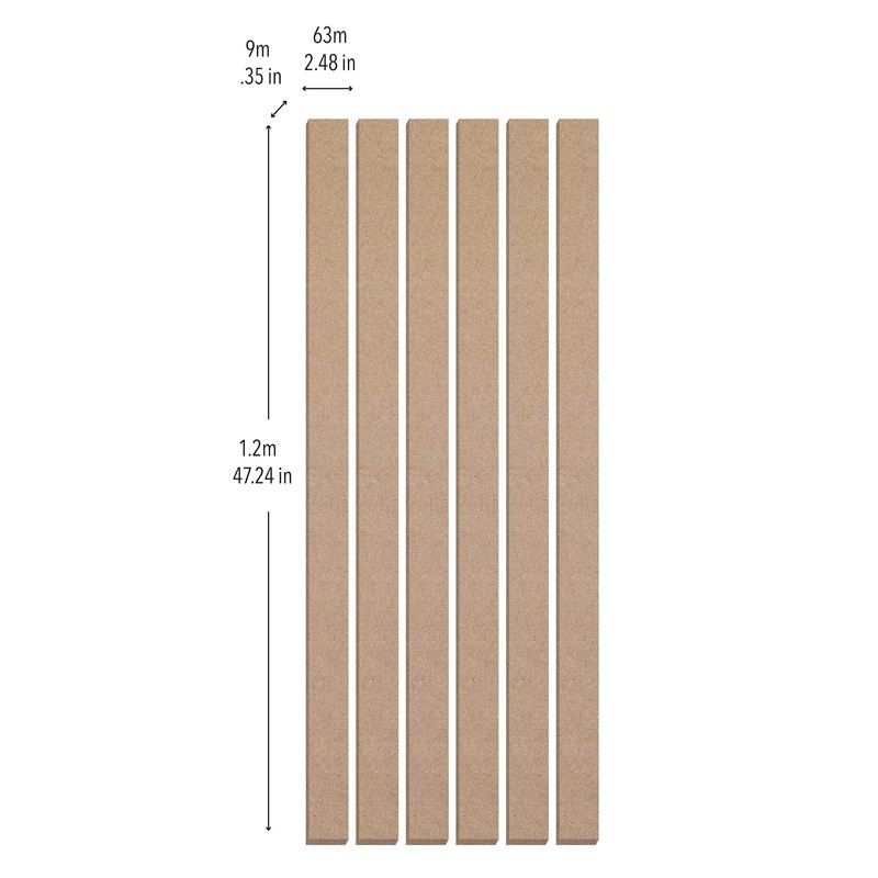 WallPops Narrow Paintable Shaker Wall Panels, WPWP6345
