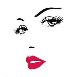 Wall Painting Poster Detachable Woman's Vinyl Wall Sticker Beauty Salon Home Decoration