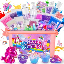 iKidiki Slime Make Your Own Set, Unicorn Slime Children's Slime Toy Slime Set