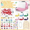Hercicy 6 Pack DIY Trucker Hats Kit Sublimation Blank Baseball