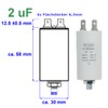 Starting Capacitor, Motor Capacitor, Working Capacitor MKP 2 μF, 450