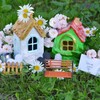2 panchine in miniatura per casa delle bambole di Natale,