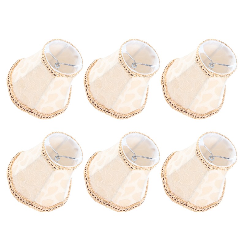 6PCS Fabric Lampshade Wall Lamp Cover Chandelier Lamp Shade for