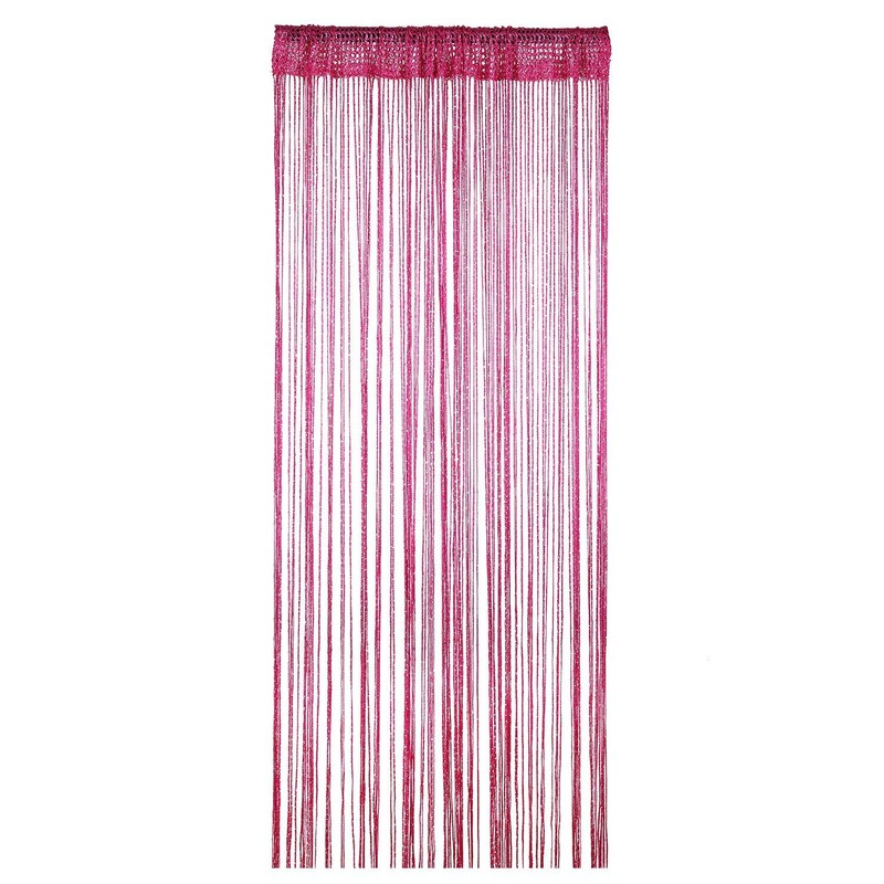 WedDecor Hot Pink String Curtains Glitter Fringe Panel Fly Screen