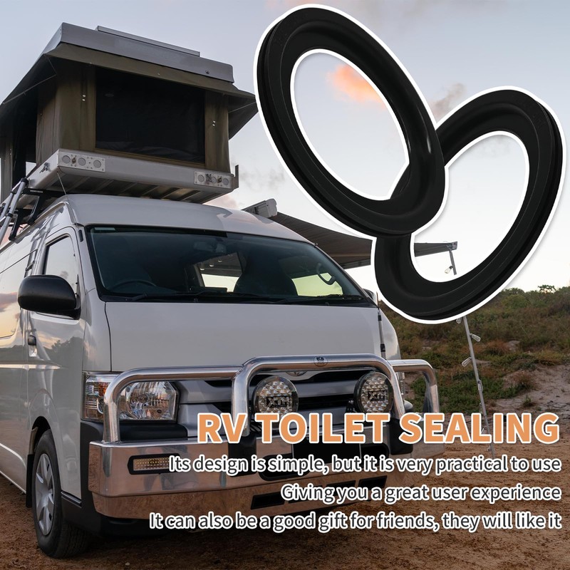 2 Pack RV Toilet Seal, Flush Ball Seal Gasket Replacement