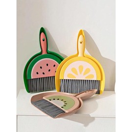 1set Household Mini Desktop Broom & Dustpan Set For Children & Students (1 Brush + 1 Dustpan),Kitchen,Bathroom,Home,Household Suppliers Pet Multicolor - Color: Multicolor, Size: A
