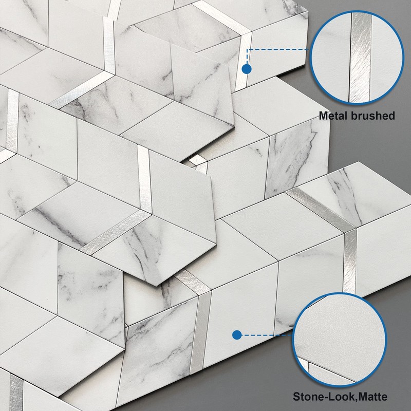 MOFIT Peel and Stick Backsplash for Kitchen,3D Wall Panel Peel