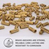 SKIR'CO (100 pcs) Brass Drop in Anchors M5 x 20