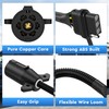 MICTUNING 7 Way Blade to 4 Way Flat Trailer Adapter,