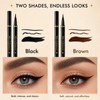 6 Black+ 6 Brown Liquid Eyeliner Pencil Sets for Women