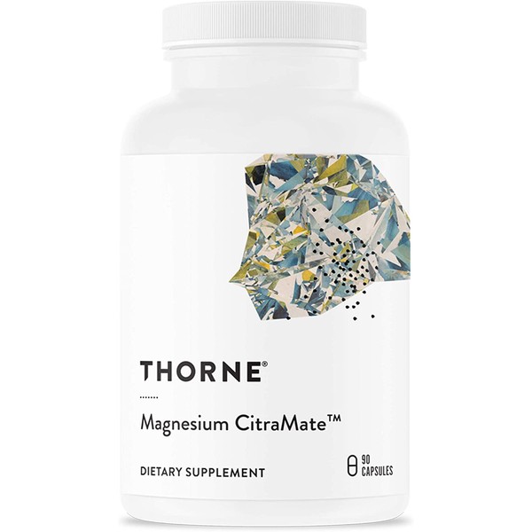 Thorne Research - Magnesium Citramate - Magnesium with Citrate-Malate to Promote Energy Production, Heart and Lung Function, and Metabolism of Sugar and Carbs - 90 Capsules