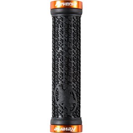 Reverse Grip Stamp Bicycle Screw Grips Black/Orange