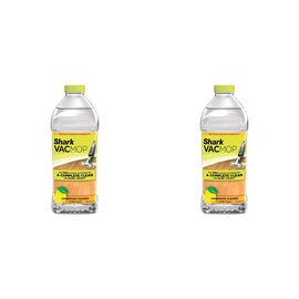 Shark VACMOP Hardwood Cleaner Refill 2 Liter Bottle, 2 Liters, Citrus Clean Scent VCW60, 2 Liters, 67.62 Fl Oz (Pack of 2)