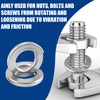 ZIUZI 150Pcs 18-8 Stainless Steel Spring Lock Washers Assortment Kit