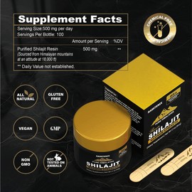 Rasstenix Shilajit Pure Himalayan Organic Shilajit Resin for Energy Maximum Potency