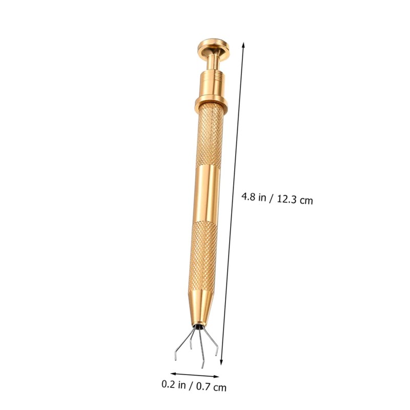 Gadpiparty 2pcs Stainless Steel Diamond Grabber Tool Claw Gemstone Pickup