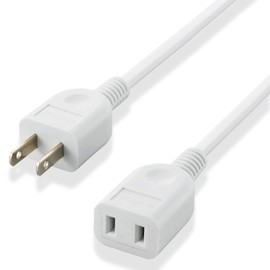エレコム(ELECOM) ELECOM 2ピンプラグ電源延長ケーブル 5.0m T-E2250