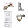 LIKERAINY 95 Degree Corner Stop Hinge 35 mm with Sliding