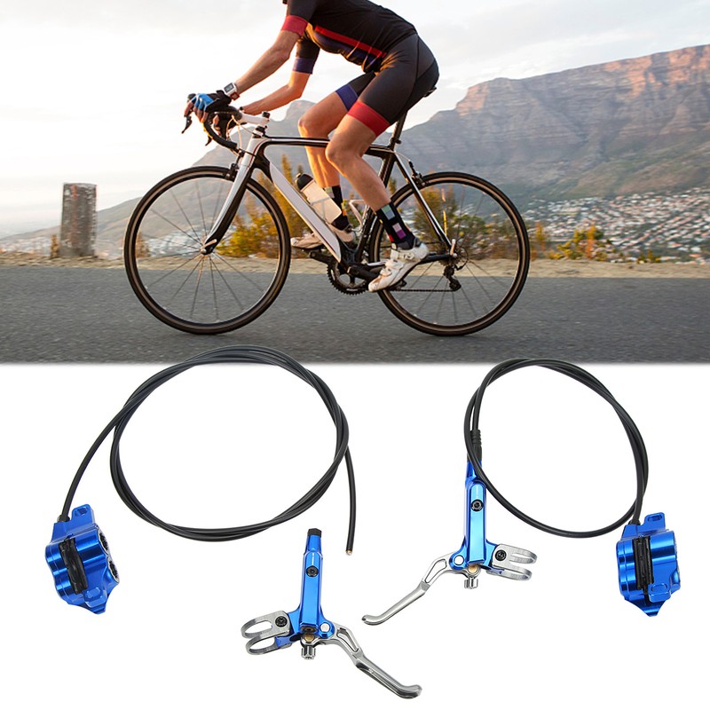 1 Pair Bicycle Hydraulic Disc Brake Four Pistons Aluminum Alloy