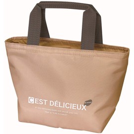 TORUNE Cold Insulated Lunch Bag, LIL, Brown, 10.2 x 3.9 x 6.3 inches (26 x 10 x 16 cm)