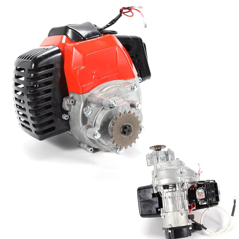 49CC 2-Stroke Engine Motor, Single Cylinder Pull Start For Pocket
