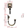 Fuxxer® 5 x Solid Iron Hooks, Coat Hooks, Wall Hooks,