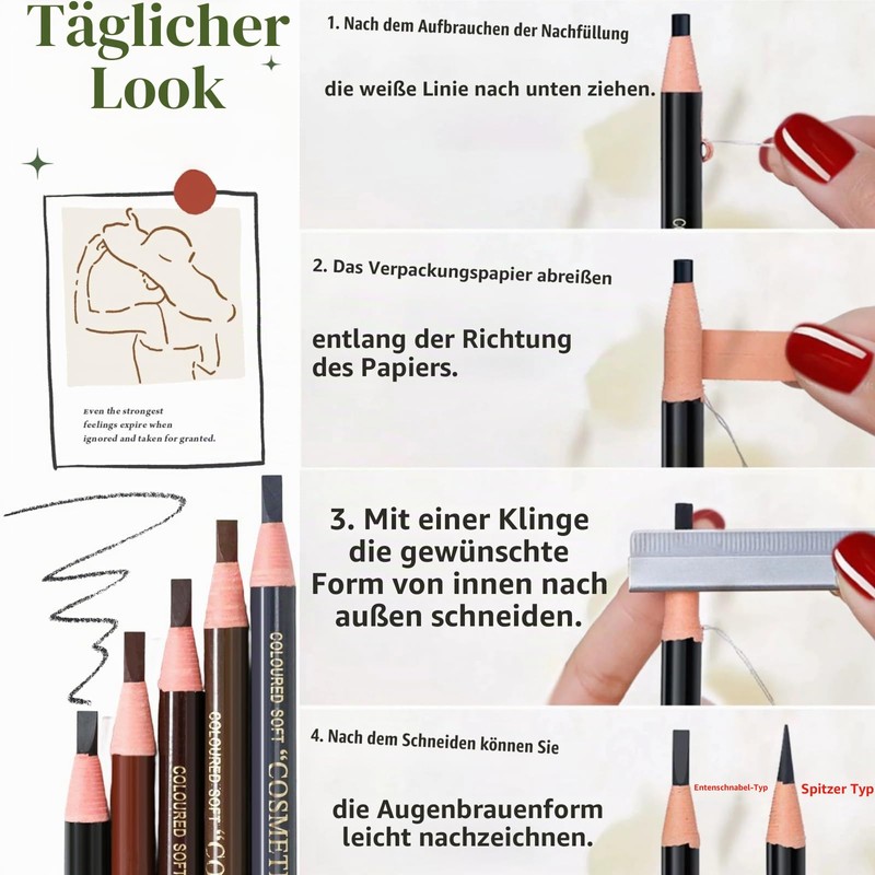 Waterproof Eyebrow Pencils, Microblading Eyebrow Pencil, Kit Permanent Eye Brow