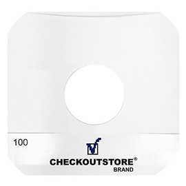 CheckOutStore (300) Paper Record Inner Sleeves with Hole for 10" Vinyl Records (Round Corners)