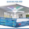 Ceiling Fans with Lights and Remote/APP Control, 52" Low Profile