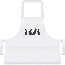 Azeeda 'Four Bunnies Silhouette' Unisex Cooking Apron (AP00081534)
