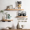MIUGO 6 Pack Heavy Duty Shelf Brackets 8 inch, Floating