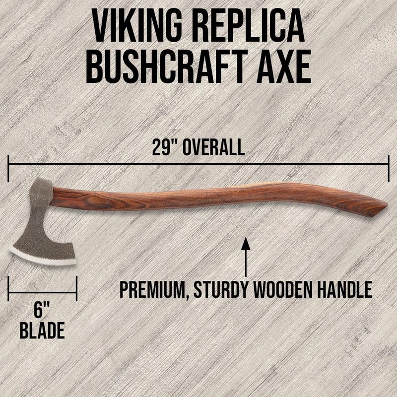 Viking Replica Bushcraft Axe | Historical Craftsmanship | for Outdoor